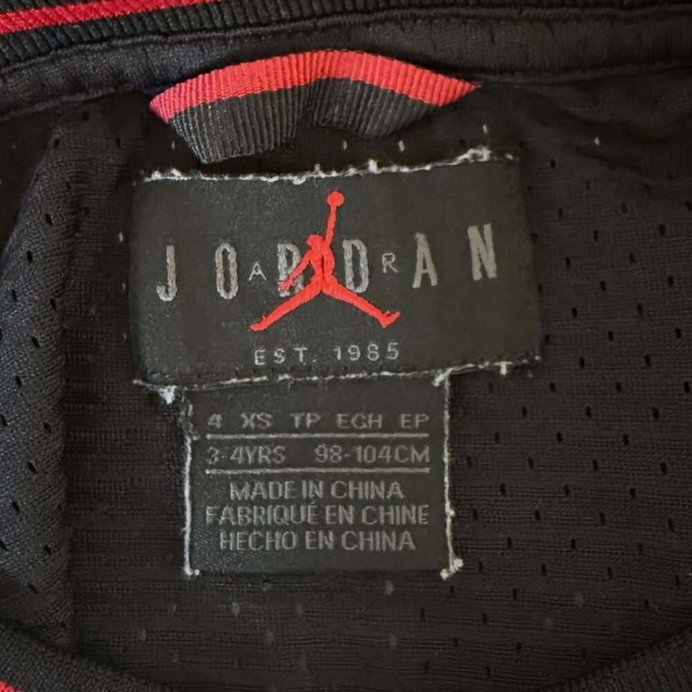Nike Air Jordan Kids Jumpman Basketball Jersey Black Toddler Size Extra Small - Picture 7 of 10